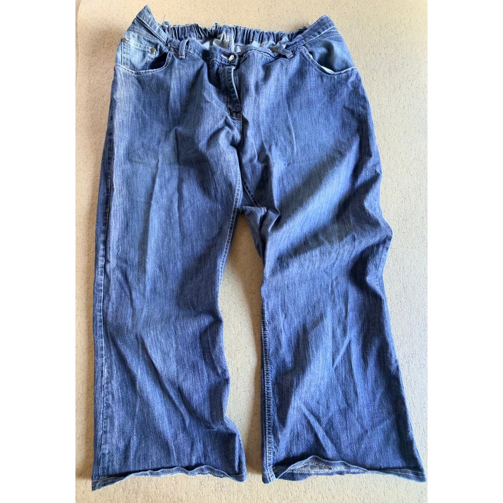Vintage Y2K Apple Bottoms Jeans Women's 20W Plus Size Baggy Wide Leg Denim